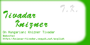 tivadar knizner business card